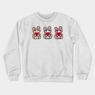 Three Chibis (Chibi Force) Crewneck Sweatshirt